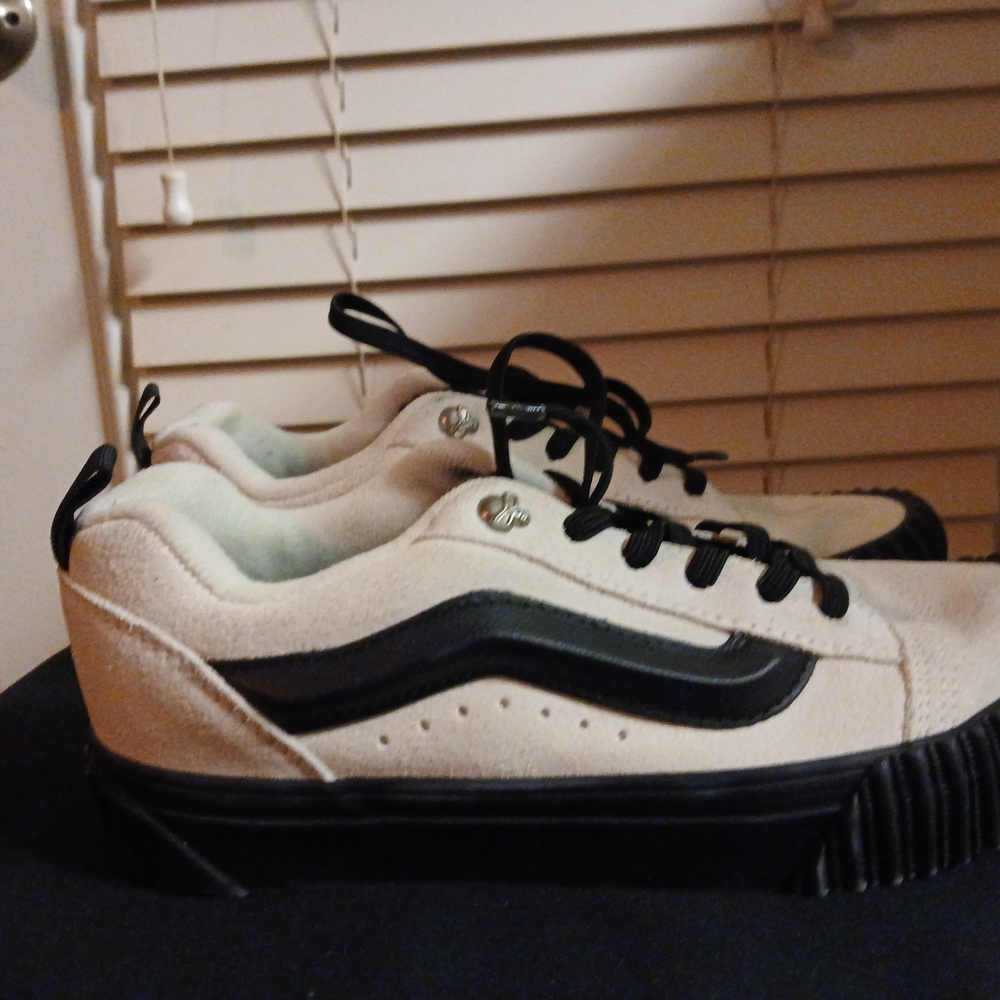 Vans Black and Cream Men's Sneakers